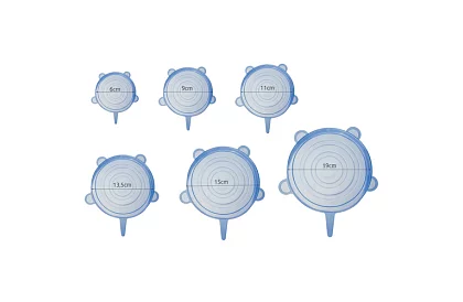 Silikonové víčka na utěsnění nádob – sada 6 ks