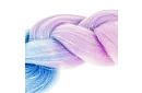 Syntetické ombre copánky na vlasy třpytivé – fialovomodré