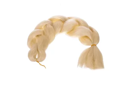 Syntetické ombre copánky na vlasy – světlá blond