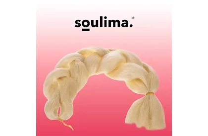 Syntetické ombre copánky na vlasy – světlá blond