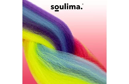 Syntetické ombre copánky na vlasy – duhové