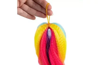 Syntetické ombre copánky na vlasy – duhové