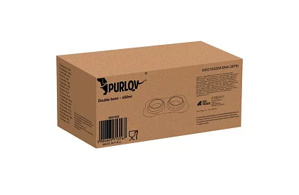 Dvojitá miska s podložkou – 2 × 450 ml