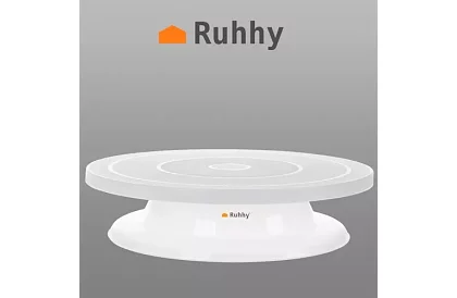 Otočný talíř na zdobení dortu + 3 stěrky