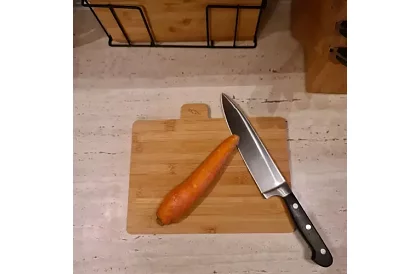 Krájecí bambusová prkénka – sada 4 ks ve stojánku