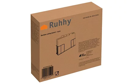 Krájecí bambusová prkénka – sada 4 ks ve stojánku