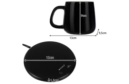 Elektrický ohřívač nápojů – sada ohřívač, šálek, lžička a poklička