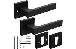 Dveřní kování – klika černá mat