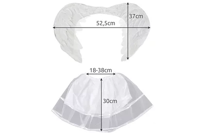 Andělský kostým s křídly