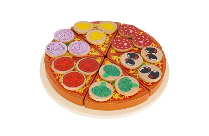 Krájecí sada – dřevěná pizza na řezání + nůž