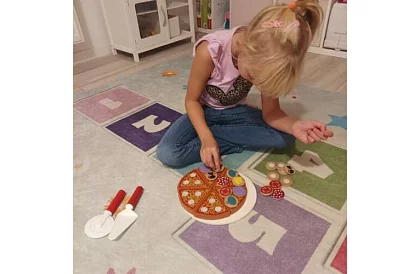 Krájecí sada – dřevěná pizza na řezání + nůž