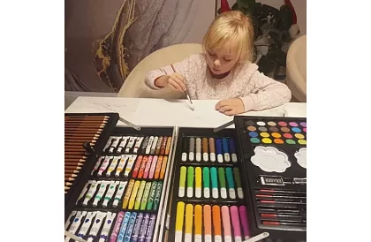 Velká malířská sada 144 ks + kufr