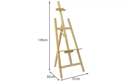 Dřevěný malířský stojan
