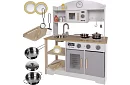 Dřevěná dětská kuchyňka s doplňky