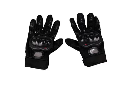 Černé moto rukavice - XL