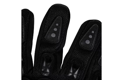 Černé moto rukavice - XL