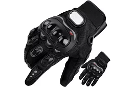 Černé moto rukavice - XL