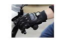 Černé moto rukavice - XL
