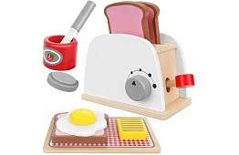 Dřevěný toustovač pro malé kuchaře