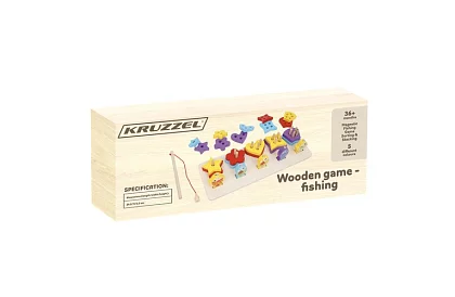 Dřevěný třídič tvaru + hra rybář