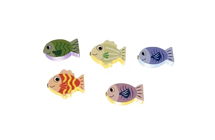 Dřevěný třídič tvaru + hra rybář