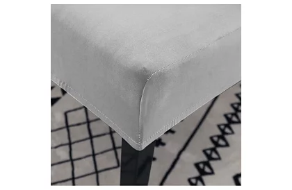 Sametový potah na židli - šedý