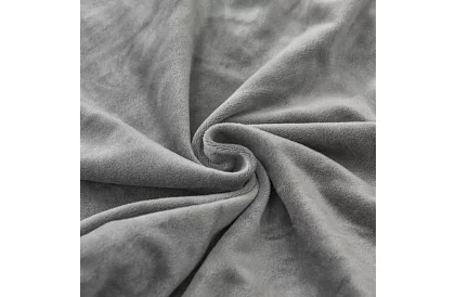 Sametový potah na židli - šedý