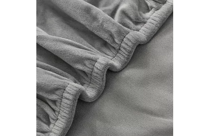 Sametový potah na židli - šedý