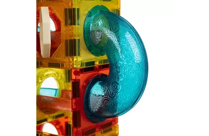 Vzdělávací magnetická 3D stavebnice - 77 kusů