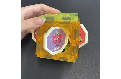 Vzdělávací magnetická 3D stavebnice - 77 kusů