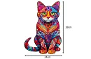 Dřevěné puzzle kočka – 130 dílů – 38 × 24 cm