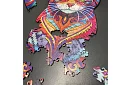 Dřevěné puzzle kočka – 130 dílů – 38 × 24 cm