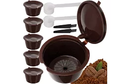 Sada 6 ks opakovaně plnitelných kávových kapslí