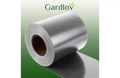 Stínící páska na plot šedá - panelová 630 g/m² + klipy