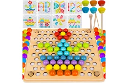 Dřevěné kuličkové puzzle