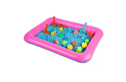 Tekutý kinetický písek 2000 g - formičky a nafukovací pískoviště