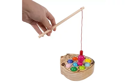 Dřevěná magnetická hra chytání rybiček