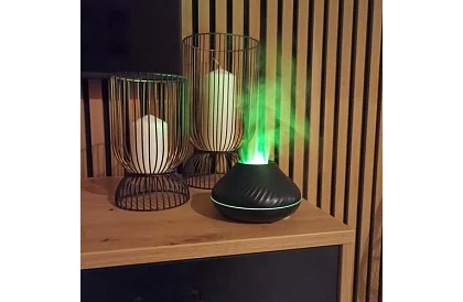 Aroma difuzér s efektem hořícího plamene + 3 aroma oleje