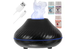 Aroma difuzér s efektem hořícího plamene + 3 aroma oleje