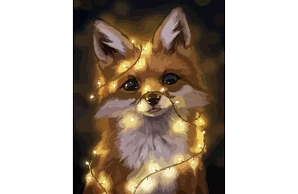 Malování podle čísel - liška - 40x50 cm