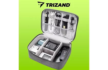 Cestovní organizér na kabely a nabíječky