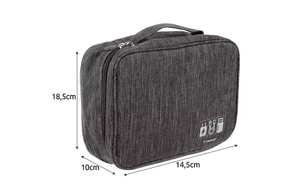 Cestovní organizér na kabely a nabíječky
