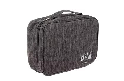 Cestovní organizér na kabely a nabíječky