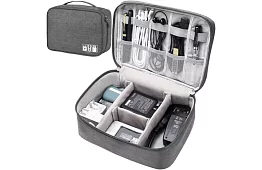 Cestovní organizér na kabely a nabíječky