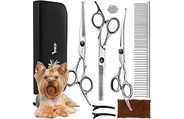 Sada na úpravu a stříhání psů v pouzdru