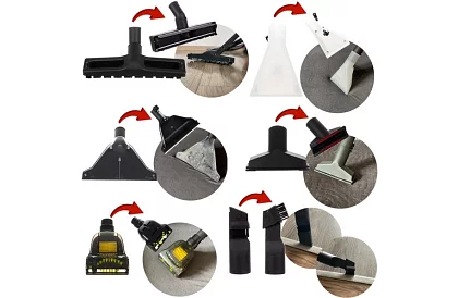 Tepovač - vysavač Kaminer 20l s příslušenstvím