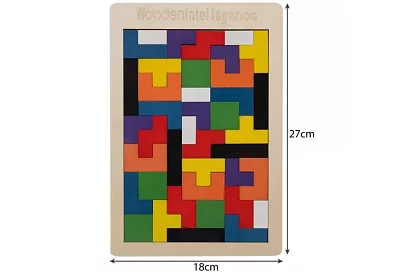 Dřevěné Tetris puzzle