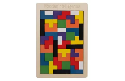Dřevěné Tetris puzzle