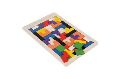 Dřevěné Tetris puzzle