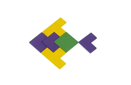 Dřevěné Tetris puzzle